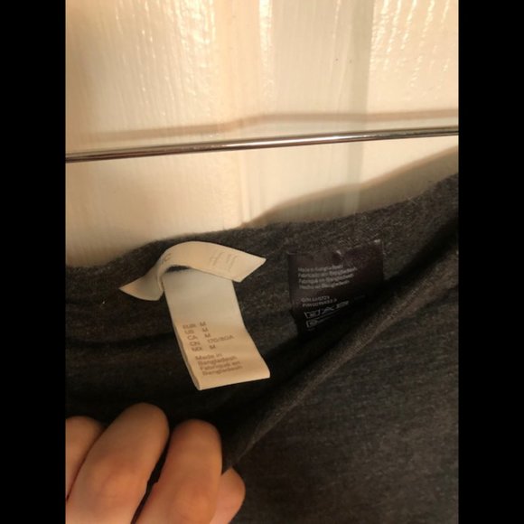 H&M Basic knit charcoal gray pencil skirt M - Picture 3 of 5